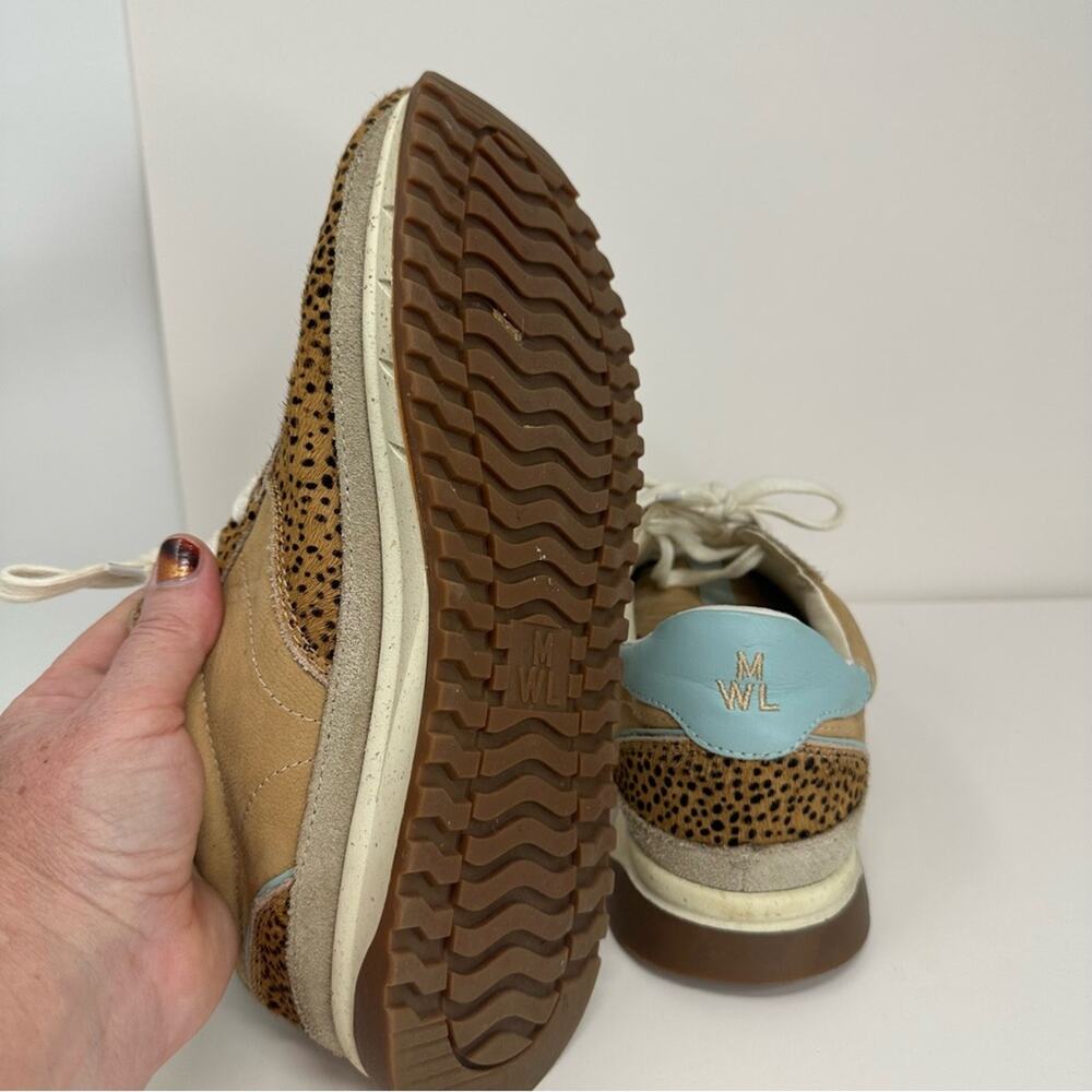Madewell Kickoff Sneaker Trainer Spot Dot Calf Hair & Nuback - Picture 10 of 11